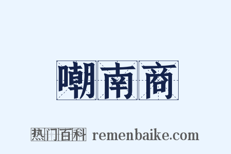 嘲南商是什么意思的图片